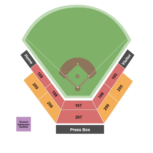 seating chart for Lamson Park - Softball - eventticketscenter.com
