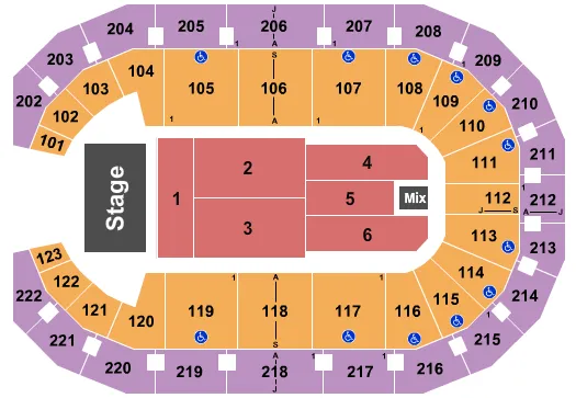 seating chart for Landers Center - Comedy 2 - eventticketscenter.com