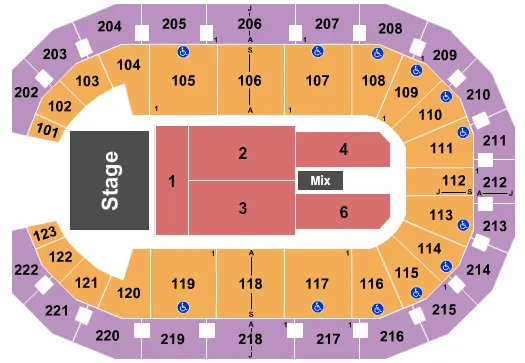 seating chart for Landers Center - Comedy - eventticketscenter.com