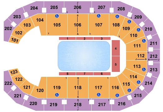 seating chart for Landers Center - Disney On Ice - Dream Big - eventticketscenter.com