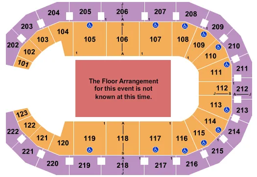 seating chart for Landers Center - Generic Floor - eventticketscenter.com