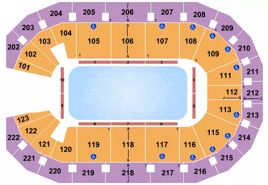 seating chart for Landers Center - Ice Show - eventticketscenter.com