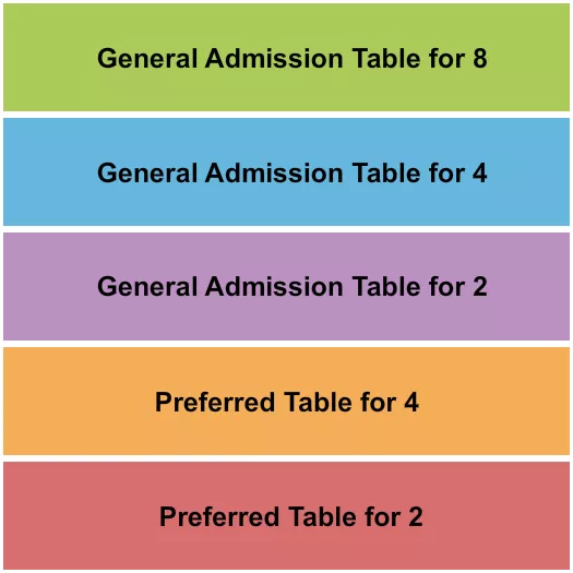 seating chart for Laugh Out Loud Comedy Club - GA & Preferred Table - eventticketscenter.com