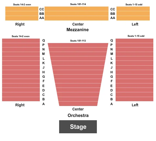 seating chart for Laura Pels Theatre At The Steinberg Center - Endstage 2 - eventticketscenter.com