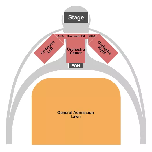 seating chart for Lauridsen Amphitheater at Water Works Park - Endstage 2 - eventticketscenter.com