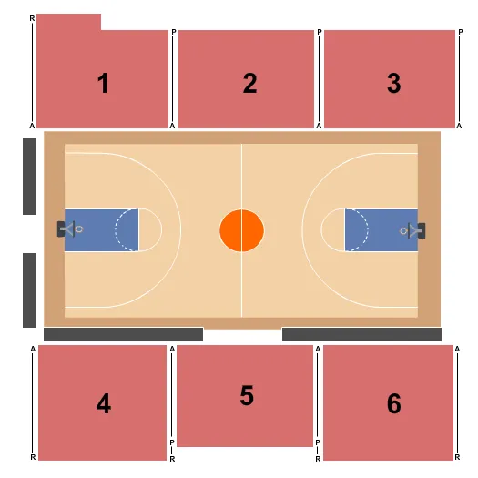 Basketball 2 Seating Map