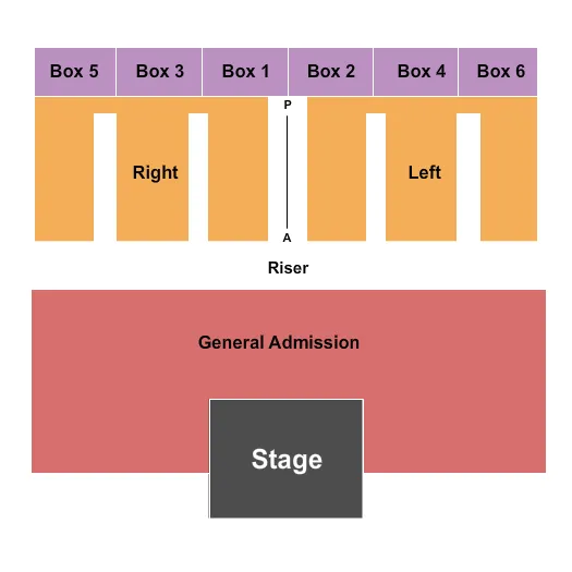 seating chart for Lawrenceburg Event Center - Endstage GA Flr - eventticketscenter.com