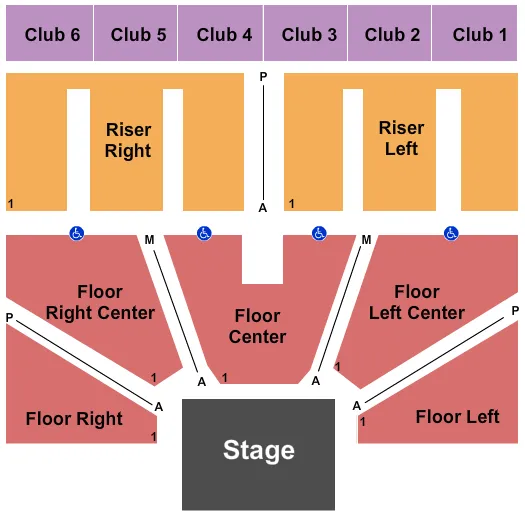 seating chart for Lawrenceburg Event Center - Endstage 2 - eventticketscenter.com
