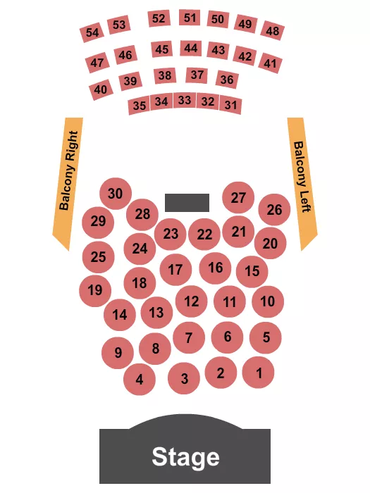 seating chart for Le Club Square Dix30 - Endstage Tables 3 - eventticketscenter.com