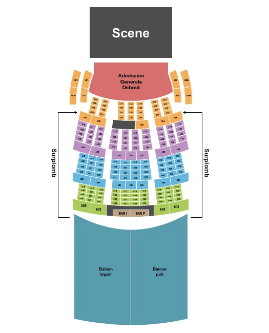 seating chart for Le Theatre Capitole - Endstage GA - eventticketscenter.com