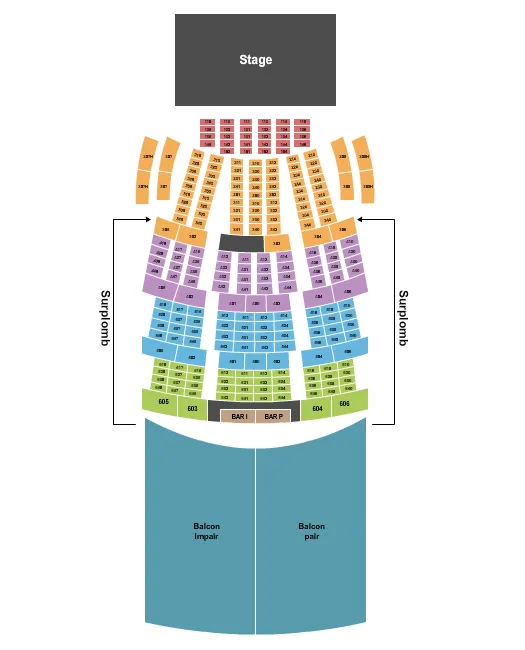 seating chart for Le Theatre Capitole - Rockstory - eventticketscenter.com