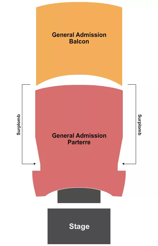 seating chart for Le Theatre Capitole - GA Parterre/GA Balc - eventticketscenter.com