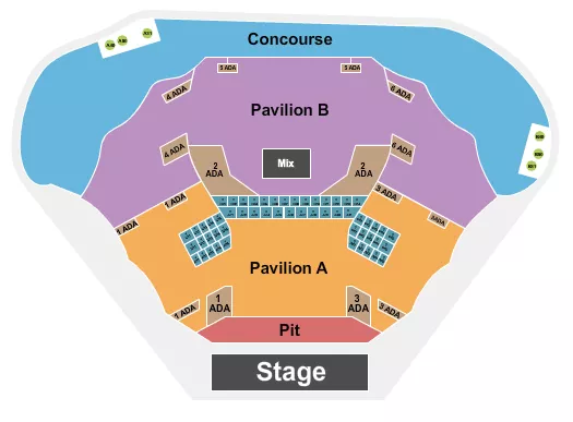 seating chart for Leader Bank Pavilion - Pit/Pavilions/Concourse - eventticketscenter.com