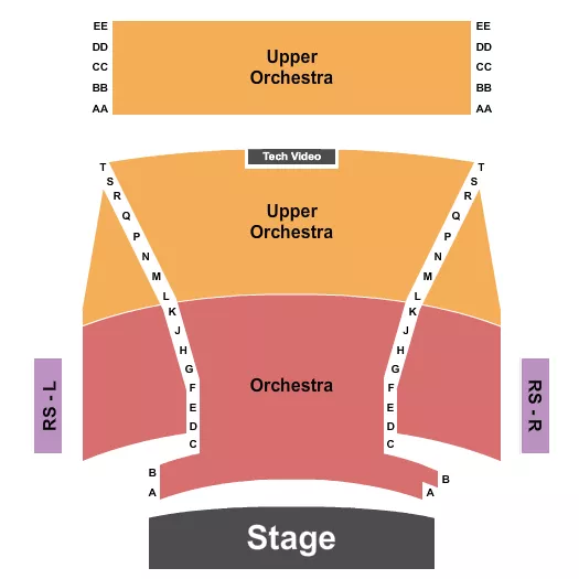 seating chart for Lee College Performing Arts Center - Endstage - eventticketscenter.com