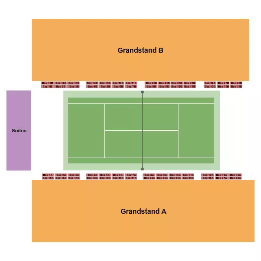 seating chart for Leftwich Tennis Center - Tennis - eventticketscenter.com
