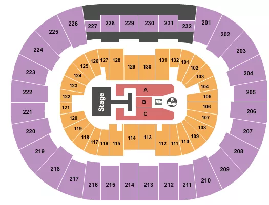 seating chart for Legacy Arena at The BJCC - Descendants & Zombies - eventticketscenter.com