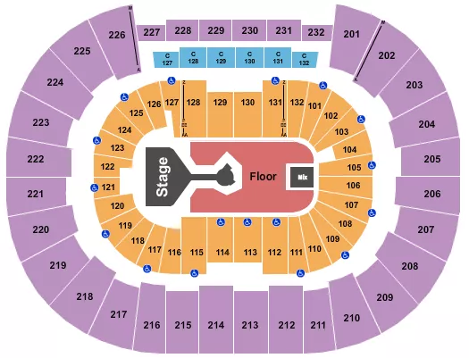 seating chart for Legacy Arena at The BJCC - Don Toliver - eventticketscenter.com