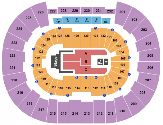 seating chart for Legacy Arena at The BJCC - Jelly Roll - eventticketscenter.com