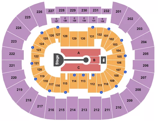 seating chart for Legacy Arena at The BJCC - Lauren Daigle - eventticketscenter.com