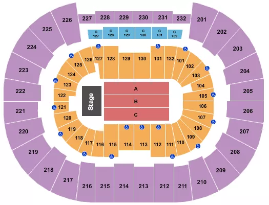 seating chart for Legacy Arena at The BJCC - Martin Lawrence - eventticketscenter.com