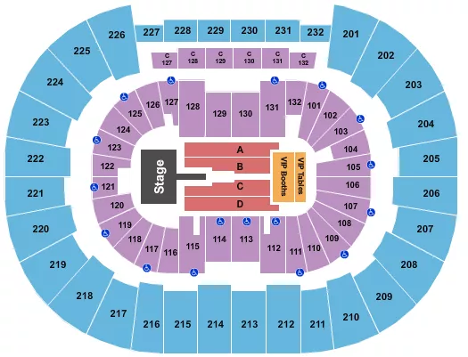 seating chart for Legacy Arena at The BJCC - Mary J Blige - eventticketscenter.com