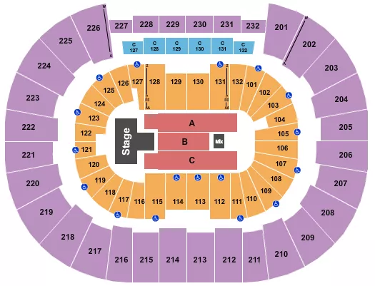 seating chart for Legacy Arena at The BJCC - Matt Mathews - eventticketscenter.com