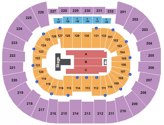 seating chart for Legacy Arena at The BJCC - Maverick City Music - eventticketscenter.com