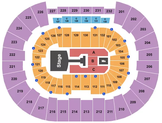 seating chart for Legacy Arena at The BJCC - Pink - eventticketscenter.com