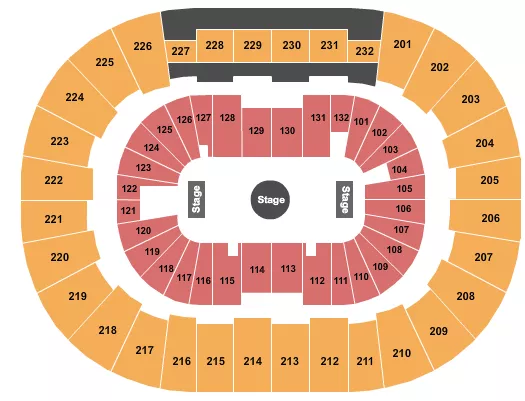 seating chart for Legacy Arena at The BJCC - Ringling Bros Circus - eventticketscenter.com