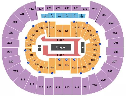 seating chart for Legacy Arena at The BJCC - Rod Wave - eventticketscenter.com