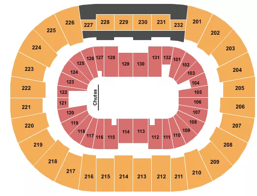 seating chart for Legacy Arena at The BJCC - Rodeo - eventticketscenter.com