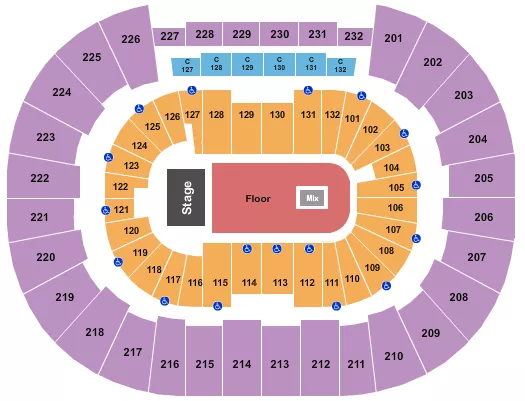 seating chart for Legacy Arena at The BJCC - Sexyy Red - eventticketscenter.com