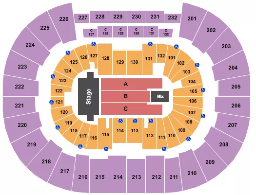 seating chart for Legacy Arena at The BJCC - TSO - eventticketscenter.com