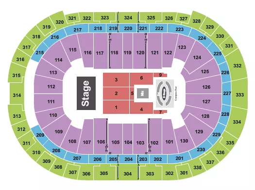 seating chart for Lenovo Center - Carin Leon - eventticketscenter.com