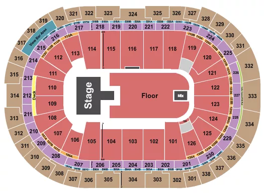 seating chart for Lenovo Center - Endstage GA Floor w/ Catwalk - eventticketscenter.com