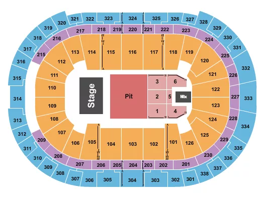 seating chart for Lenovo Center - Endstage GA Pit 2 - eventticketscenter.com