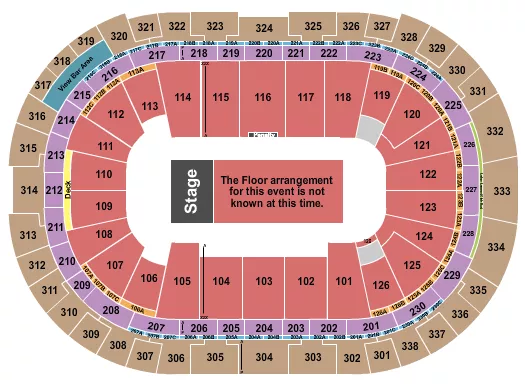 seating chart for Lenovo Center - Generic Floor - eventticketscenter.com