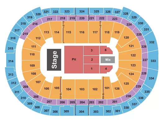seating chart for Lenovo Center - Johny Blue Skies - eventticketscenter.com
