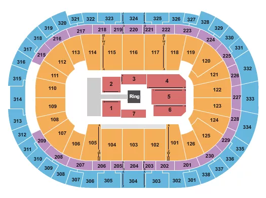 seating chart for Lenovo Center - WWE 3 - eventticketscenter.com