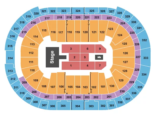 seating chart for Lenovo Center - Wu-Tang Clan - eventticketscenter.com
