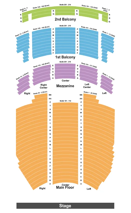 seating chart for The Lerner - End Stage - eventticketscenter.com