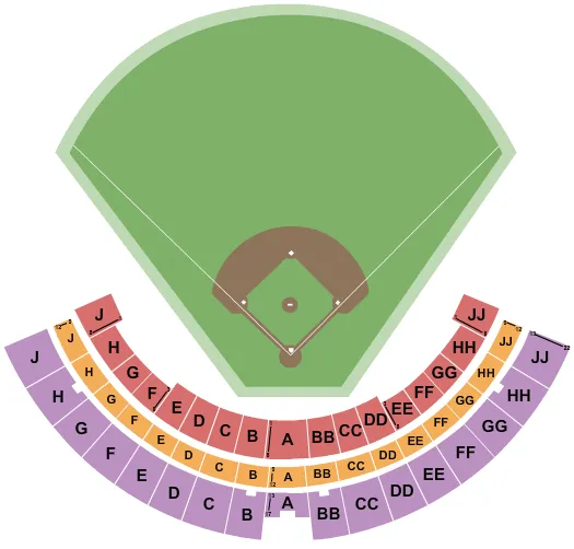 seating chart for Les Murakami Stadium - Baseball - eventticketscenter.com
