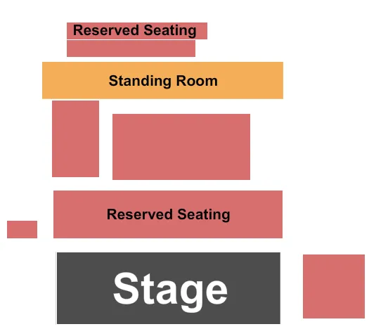 seating chart for Levon Helm's Studios - End Stage - eventticketscenter.com