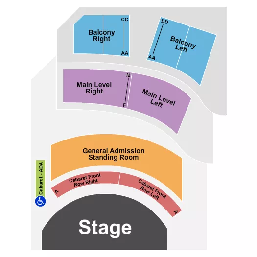 seating chart for Lexington Village Theatre - Endstage - eventticketscenter.com
