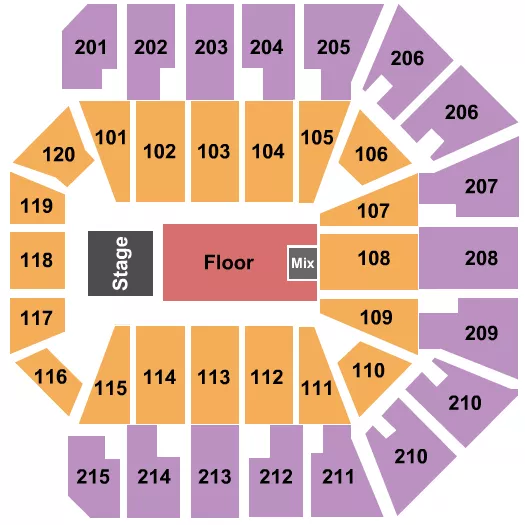 seating chart for Liacouras Center - Casting Crowns - eventticketscenter.com