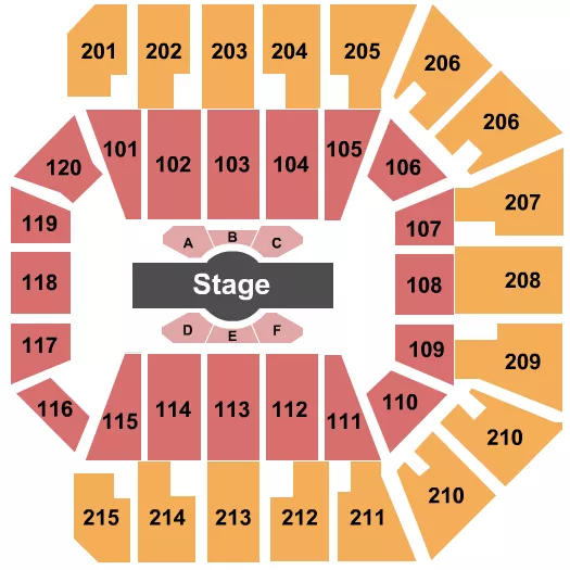 seating chart for Liacouras Center - Cirque 2 - eventticketscenter.com