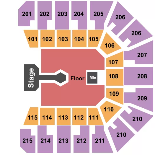 seating chart for Liacouras Center - Don Toliver - eventticketscenter.com