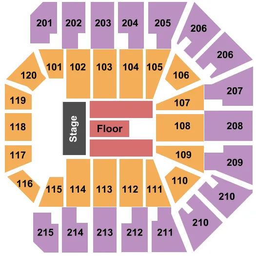 seating chart for Liacouras Center - Fantasia - eventticketscenter.com