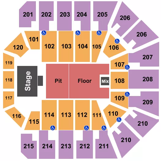 seating chart for Liacouras Center - Gunna - eventticketscenter.com
