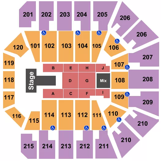 seating chart for Liacouras Center - Maverick City Music - eventticketscenter.com